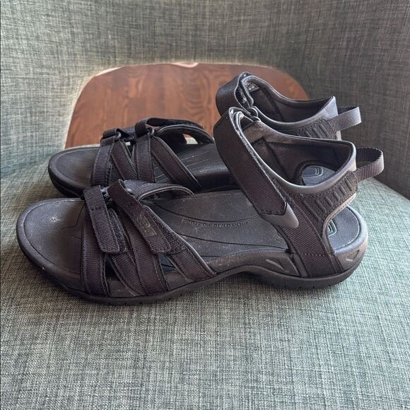 Teva Tirra Hiking Sandal Black Strappy Sandals Women size 7.5 summer outdoor EUC - Picture 12 of 16
